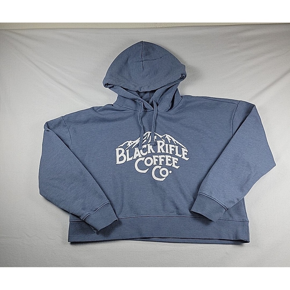 Black Rifle Coffee Co Hoodie  Women's‎ Xl Crop Blue